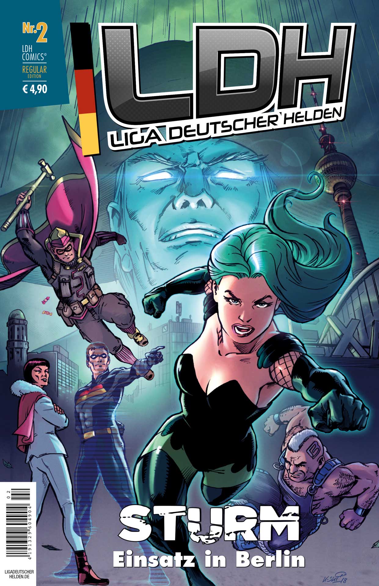 Superhelden Comic Liga deutscher Helden